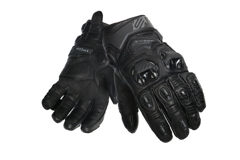 Sweep Volcano kort racing hanske, svart, 3XL