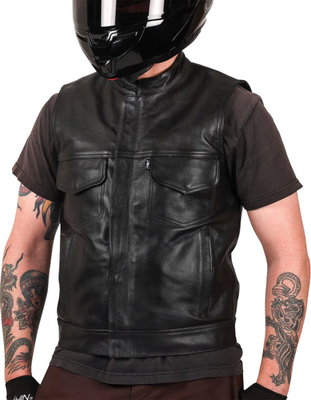 VEST MULHOLLAND LEATHER LARGE