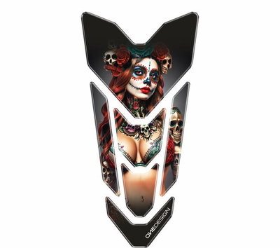 PRE-CUT TANKPAD GOLD ART RED S