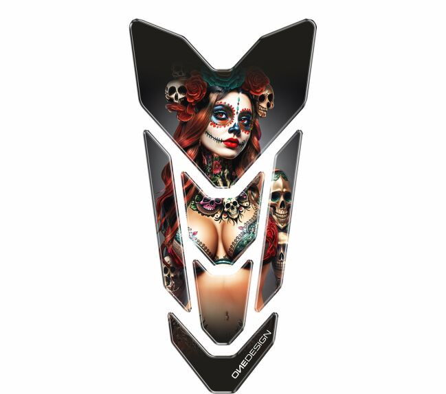 PRE-CUT TANKPAD GOLD ART RED S