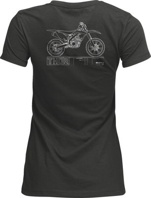TEE WOMENS BLUEPRINT CHARCOAL