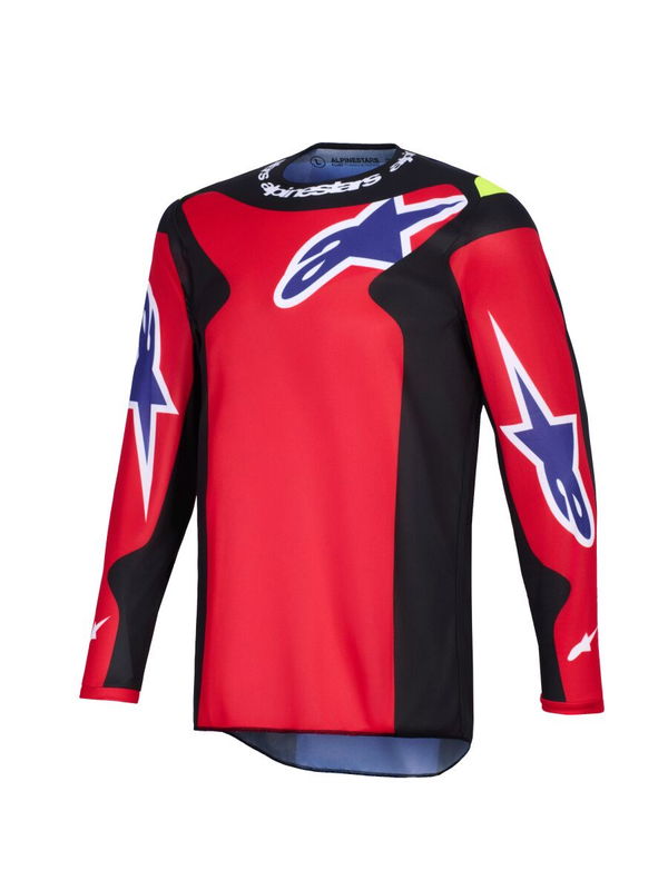 JERSEY FLUID GRID RED/BLK/PURP