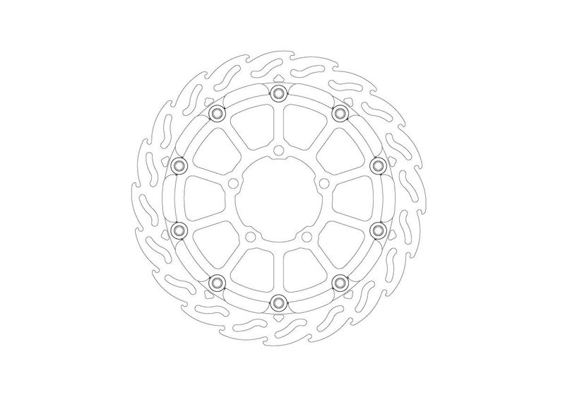 BRAKE DISC FLAME RACING FT L