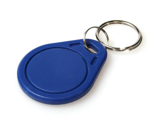 Blå MIFARE Classic® EV1 1K KeyTag med nyckelring