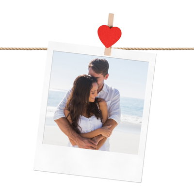 Träklädnypor, röda hjärtan