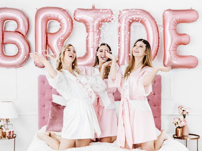 Sash, Bride to Be, hvid/rosaguld, 1-pak