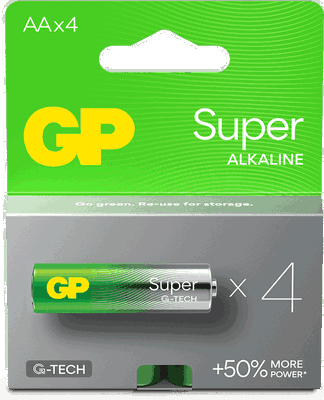 Batteri GP Super AA, 4-pack