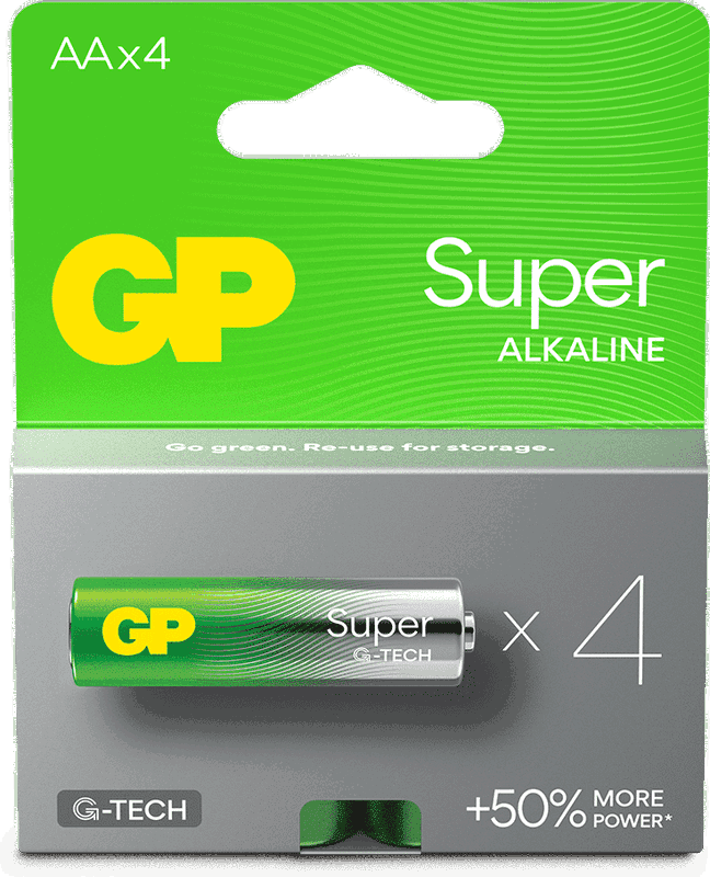 Batteri GP Super AA, 4-pack