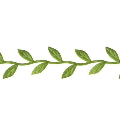 Girlang, gröna blad