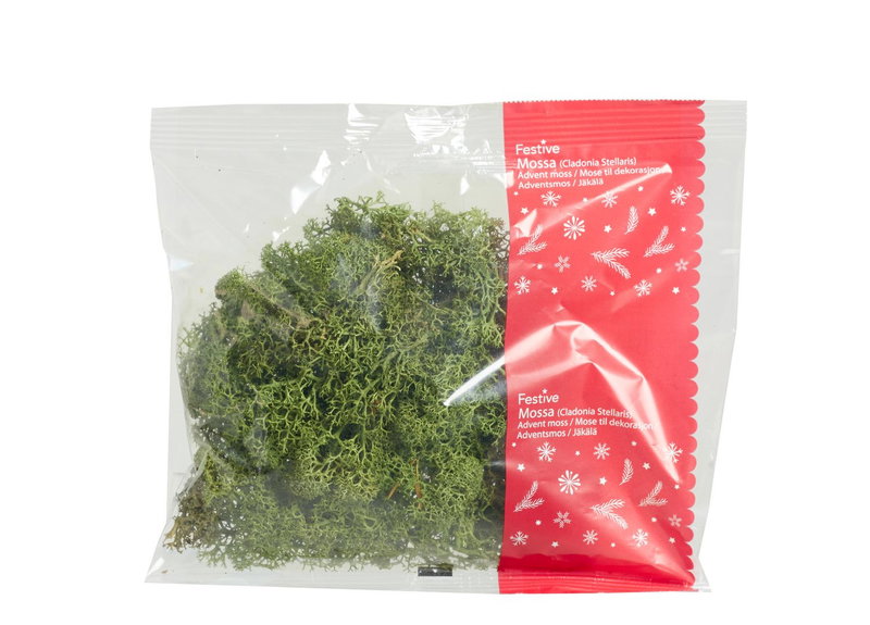 Dekorationsmossa, mörkgrön, 40 g