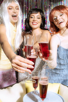 Champagneglas i plast, 150 ml, 8-pak