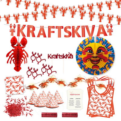 Kräftskiva dekoration kit