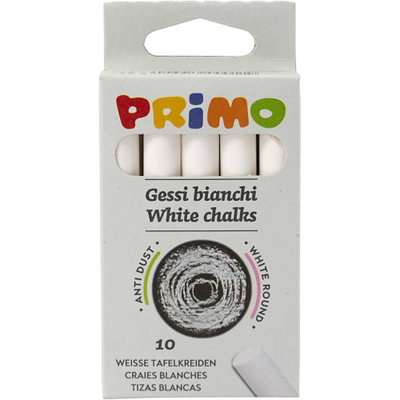 Tavelkritor, vita, 10-pack
