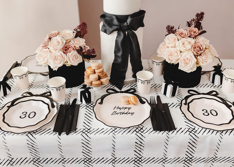 Paptallerkener Hello 30, mix, 18 cm, 6-pak