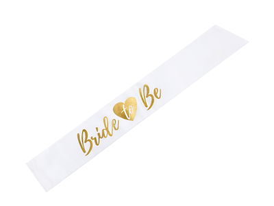 Hvid sash bride to be