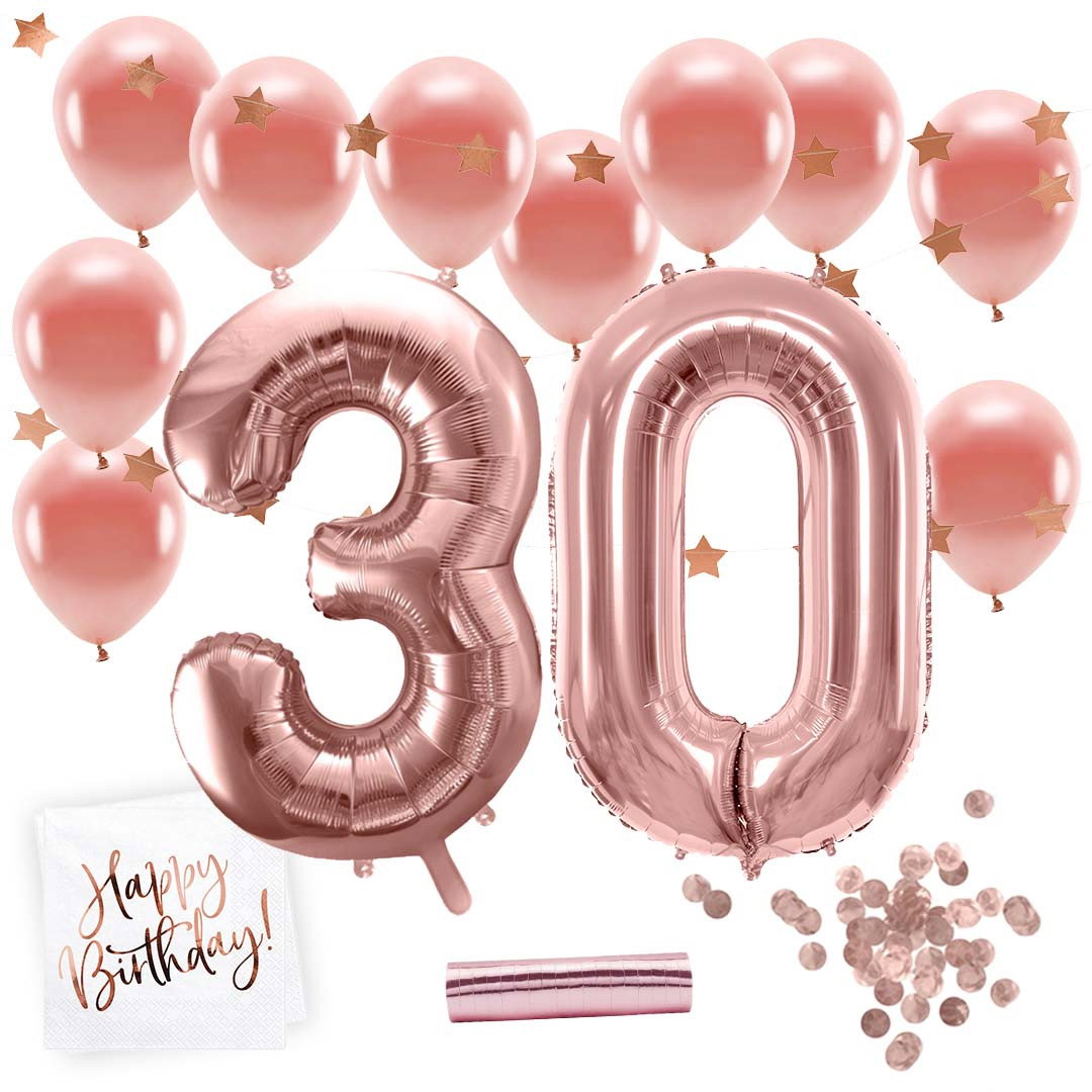 30 års festsæt, rosa guld