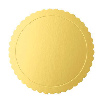 Kagebakke, rund, guld, 25 cm
