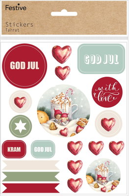 Stickers, jul, 2 ark