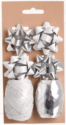 Band- och rosettkit, silver