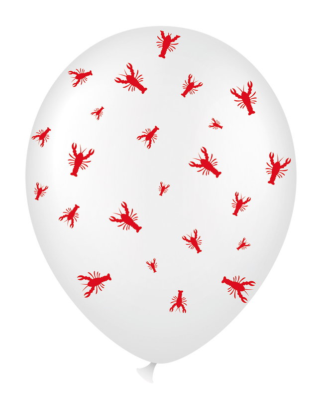 Ballonger, kräftor, 6-pack