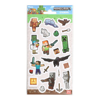 Planche de stickers, Minecraft