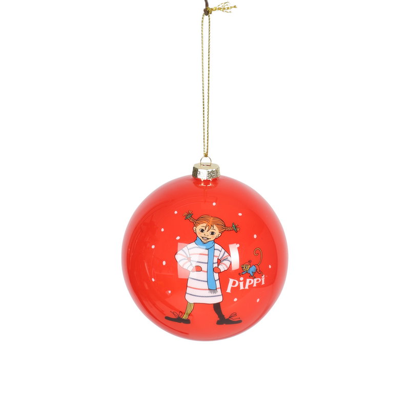 Julkulor, Pippi, 8 cm, 3-pack