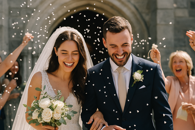 Bruiloft Confetti, Witte Suikerhartjes