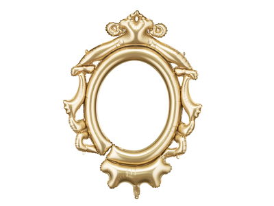 Guldig ballongram fest