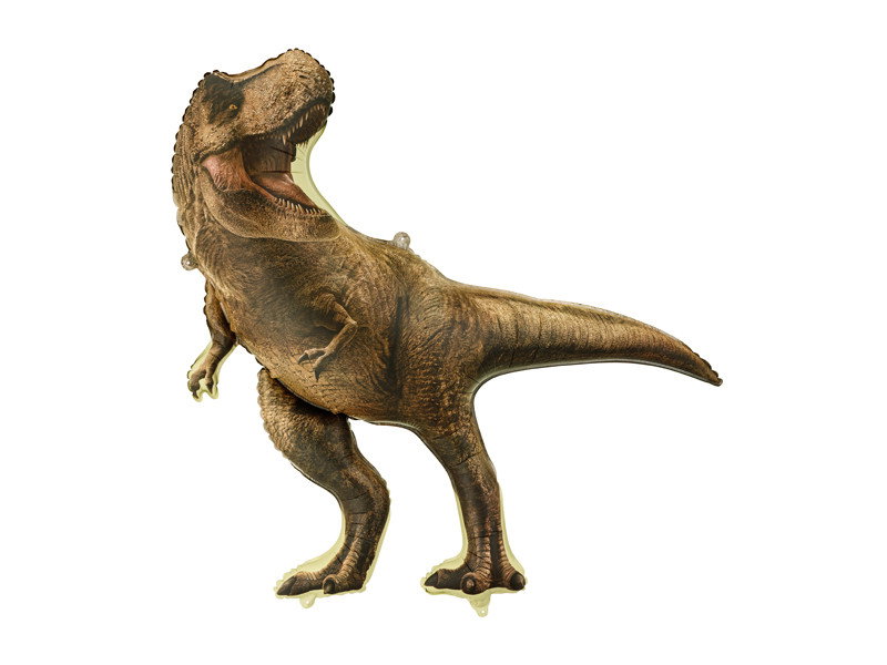 Folieballon, Jurassic World, T-Rex, 92x98 cm, brun