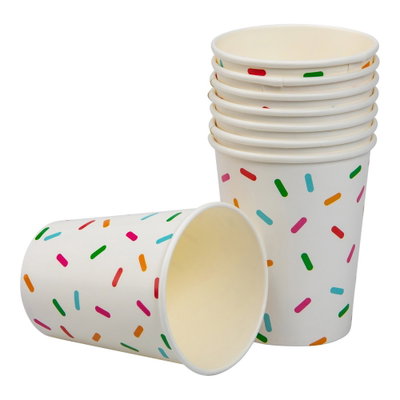 Pappersmugg, Strössel, 8-pack