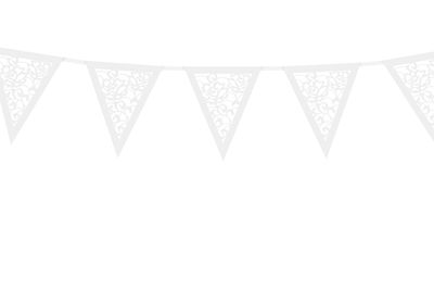 Flaggvimpel, mönster vit