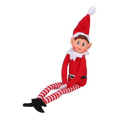 Poupée lutin pour porte de lutin, rouge, 22 cm