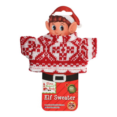 Nissekläder till nissedocka, stickad jultröja