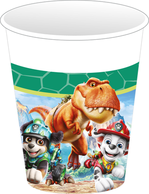 Pappmuggar, Paw Patrol 3 Dino Movie, 8-pack