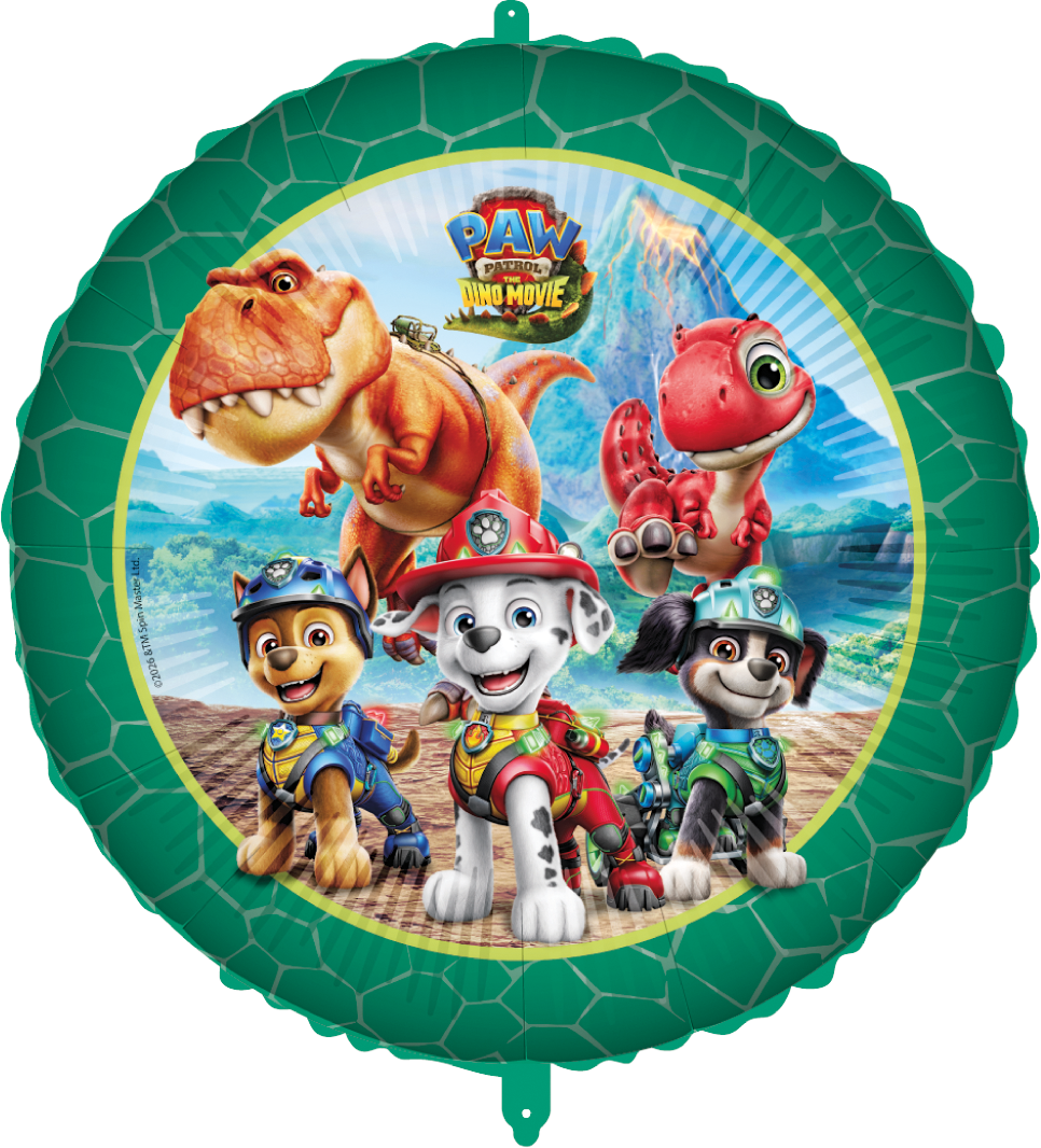 Folieballon, Paw Patrol Dino Movie, 46 cm