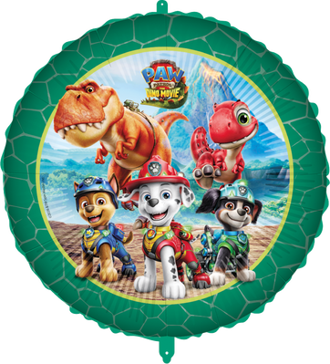 Folieballong rund, Paw Patrol Dino Movie