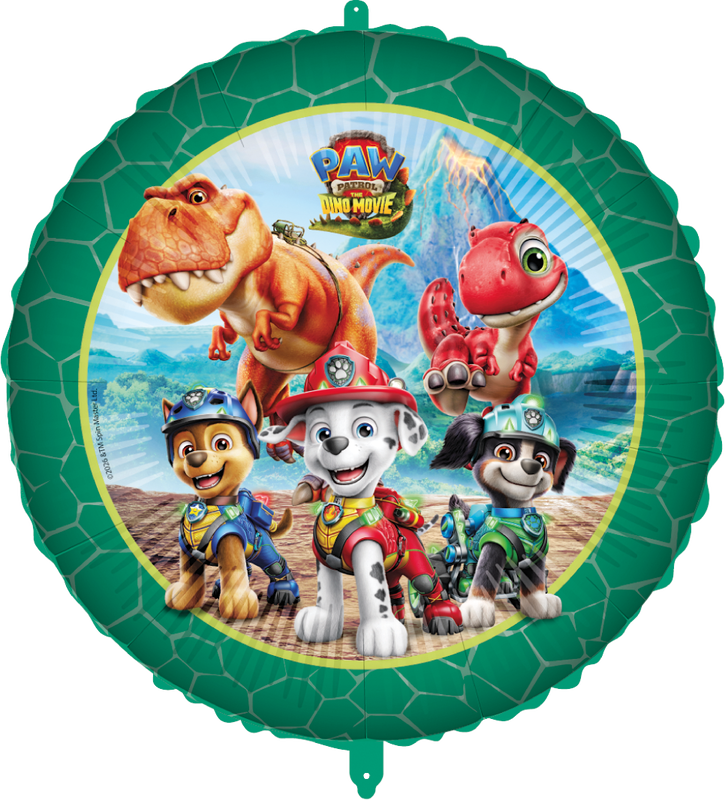 Folieballong rund, Paw Patrol Dino Movie