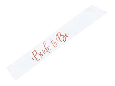 Bride to be sash rosaguld