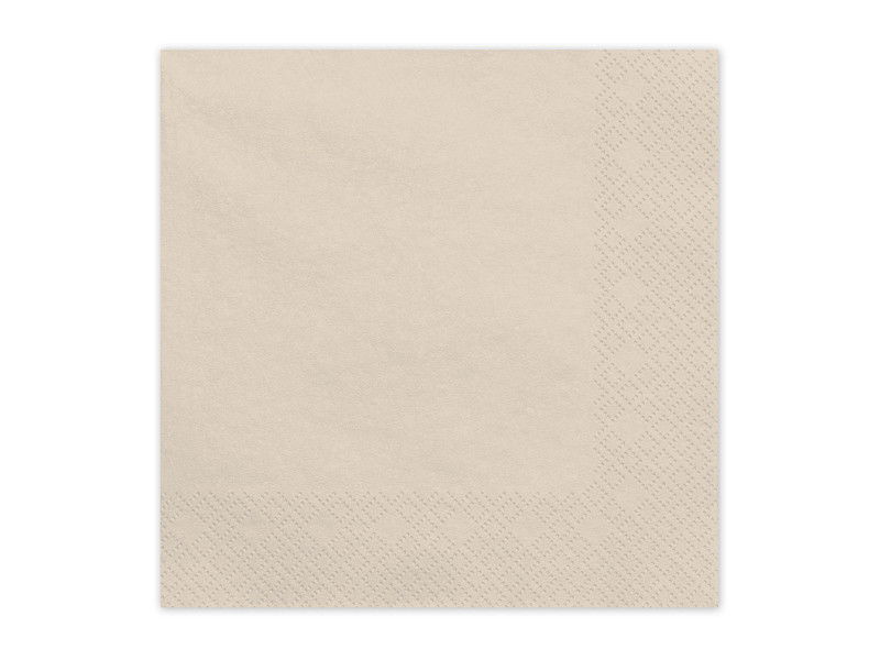 Servetter, beige, 20-pack