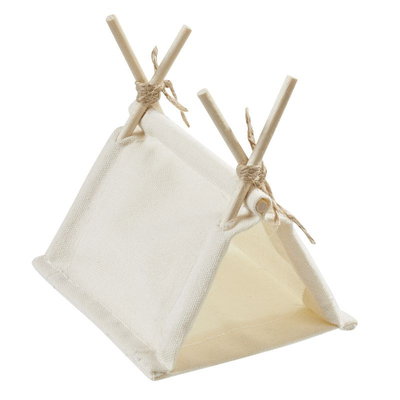 Teltta, miniatyyri, kauriinruskea, 10 x 8 x 8 cm