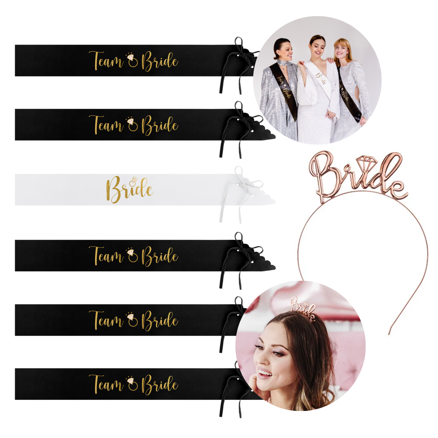 Bride to be set– Leuke bruidjes set met sluier en sjerp. Met deze set voel jij je op