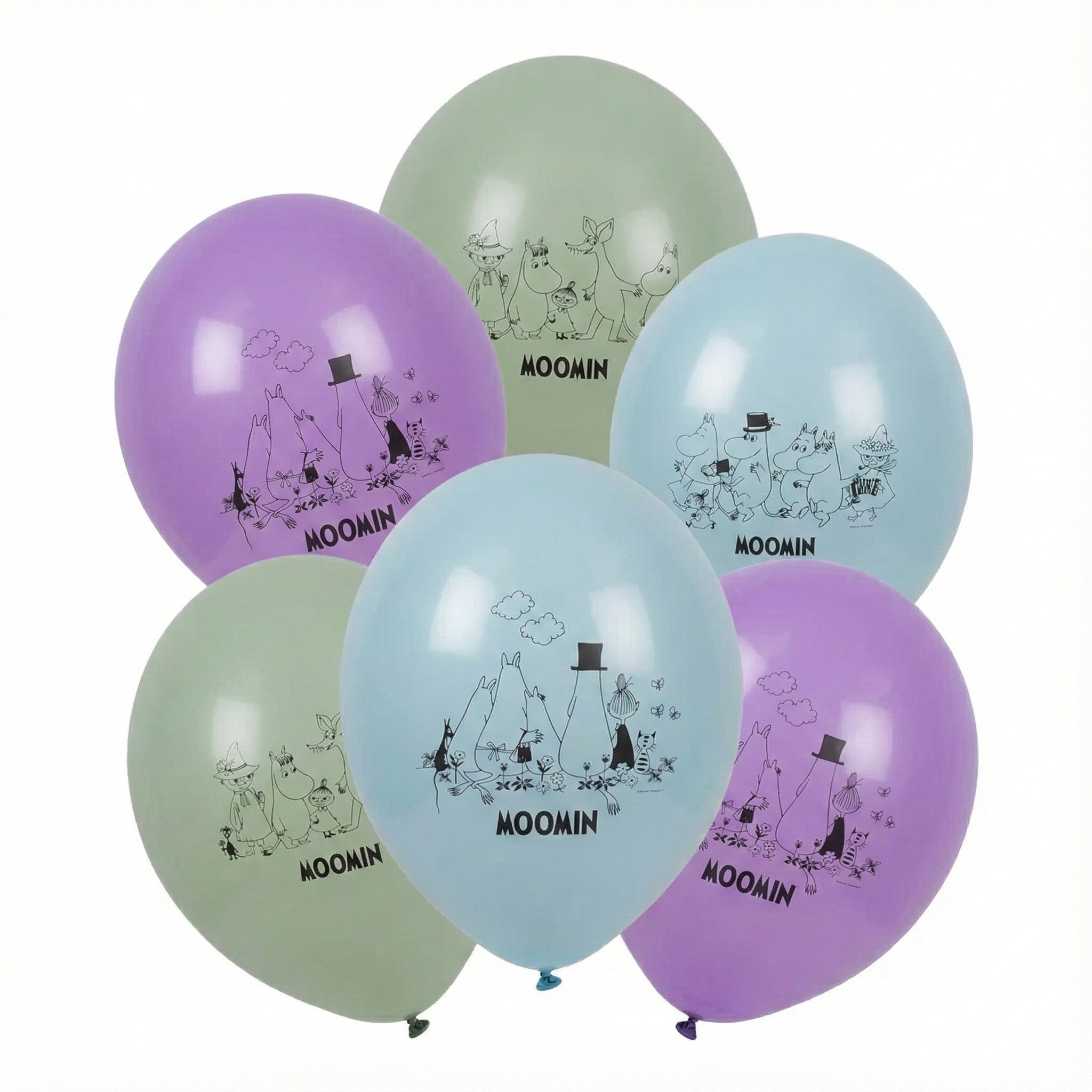 Ballonger, Mumin, 30 cm, 6-pack