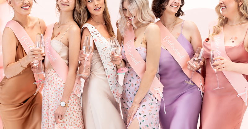 Sash, Bride to Be, blomstret