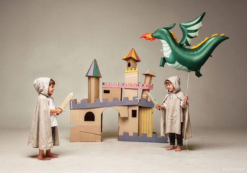 Folieballon Drage, 120x90 cm, mix