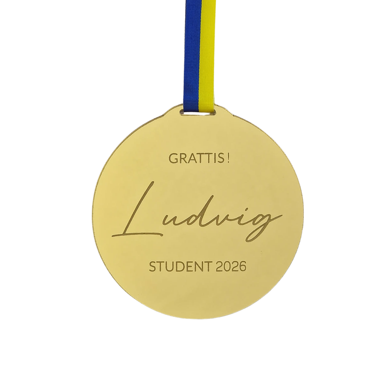 Studentmedalj, Grattis, EGET NAMN