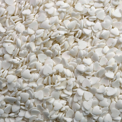 Bruiloft Confetti, Witte Suikerhartjes