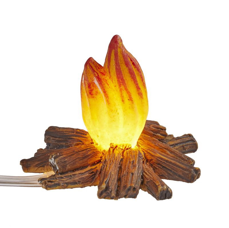 Open haard met licht, miniatuur, 4 x 3,5 cm