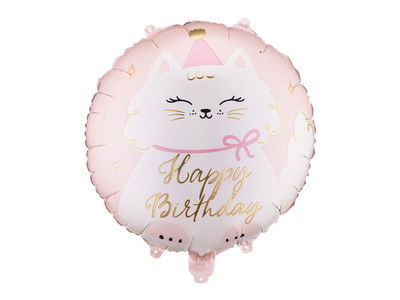Folieballon Disc Kitty, 35x35 cm, mix