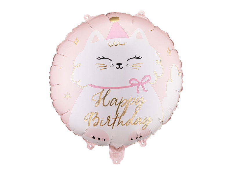 Folieballon Disc Kitty, 35x35 cm, mix