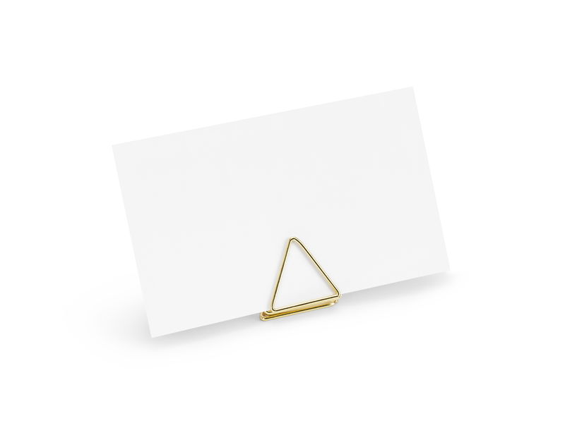 Marque-place Triangle, or, lot de 10